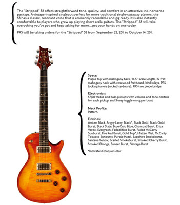 Hot New PRS Models for 2011