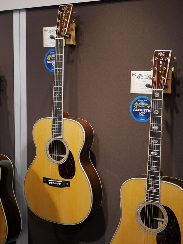 Martin guitars at NAMM