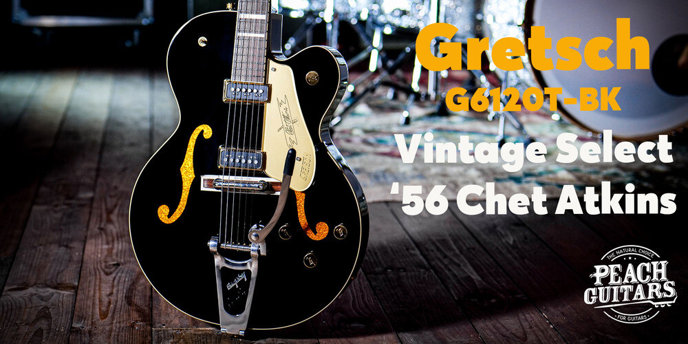 Peach Guitars | Gretsch G6120T-BK Vintage Select '56 Chet Atkins 