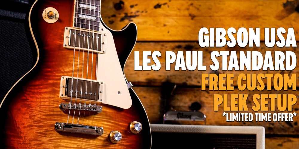 Get a Free Custom PLEK Setup on Gibson USA Les Paul Standard Guitars  Limited Time Only
