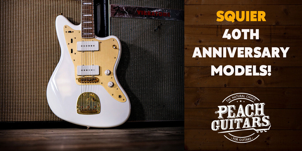 Peach Guitars | Squier 40th Anniversary models!