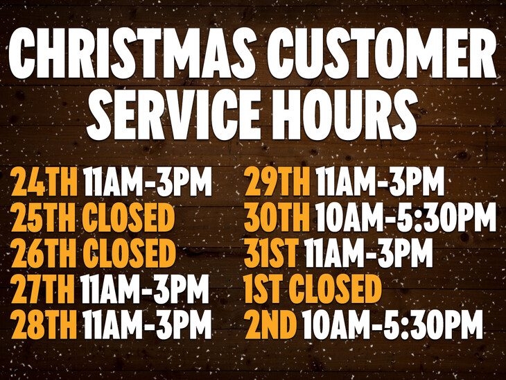 Peach Guitars | Christmas Opening Hours