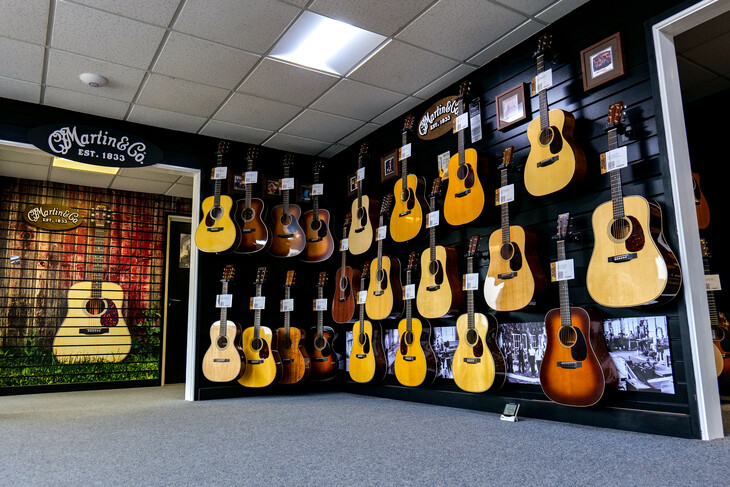 Visit the Martin Showroom at Peach Guitars in Colchester, U.K.